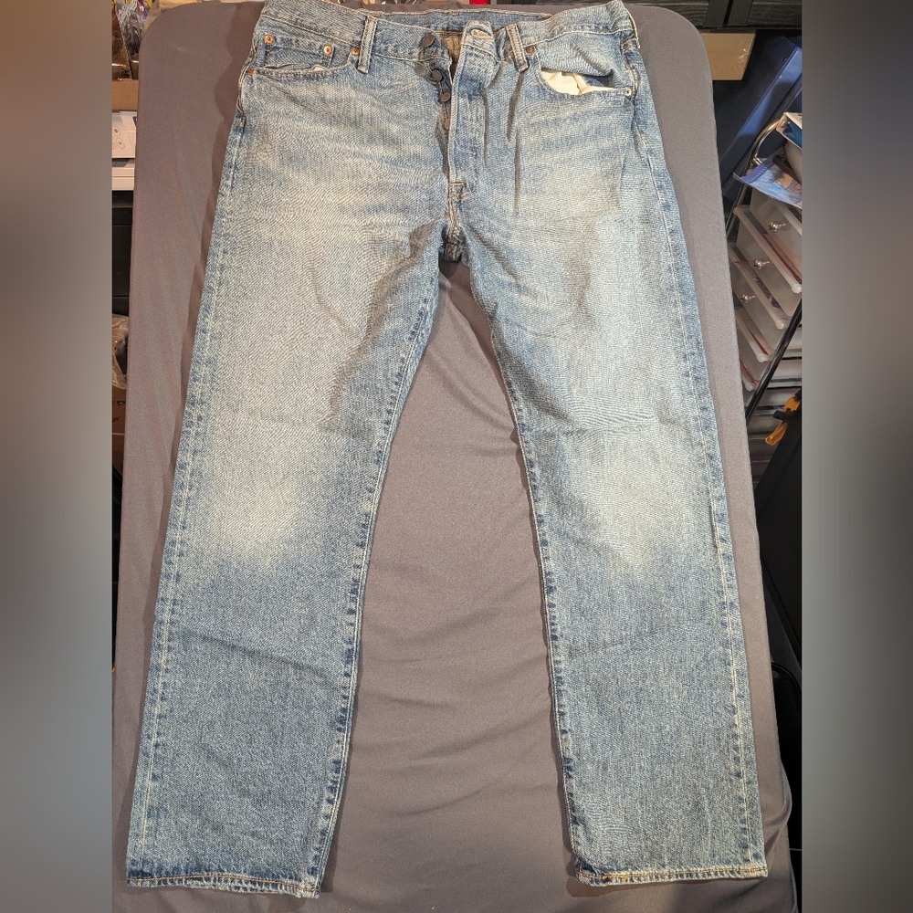 Levi's Light Blue Straight Leg Jeans